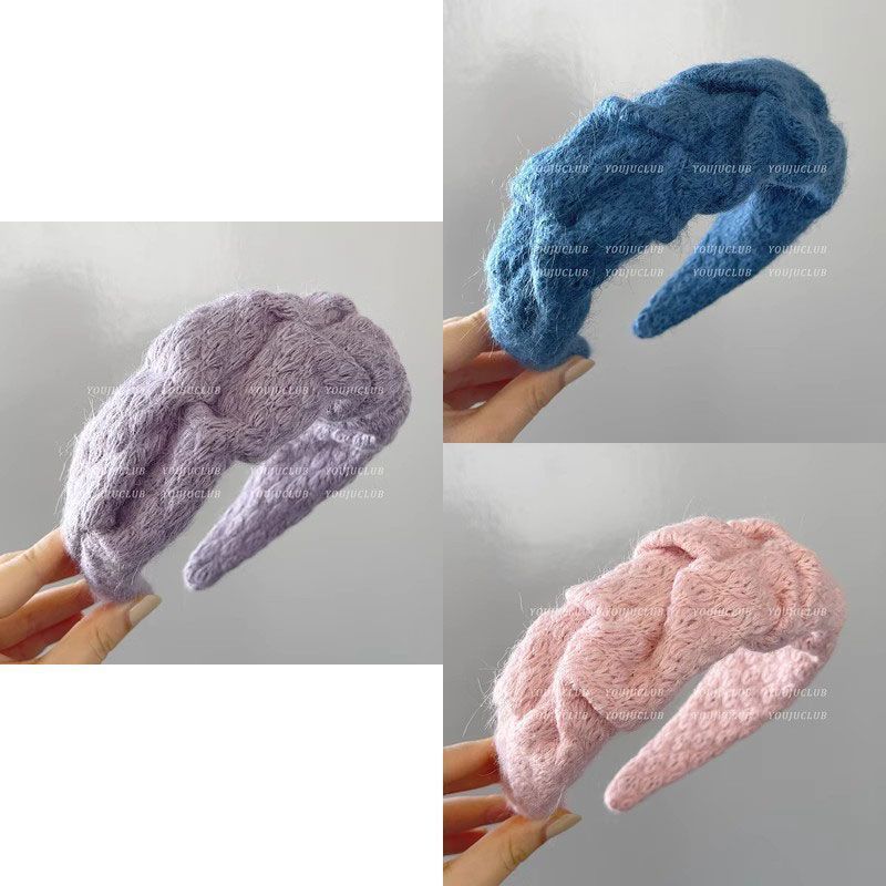 Retro blue cute headband