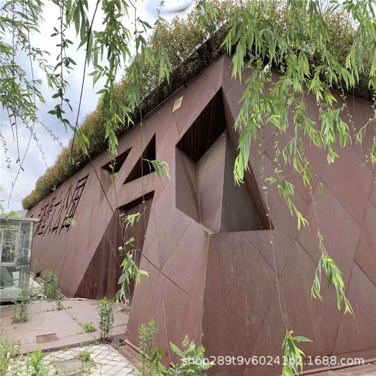 幕墙装修用耐候钢板现货供应SMA400BW耐候板激光切割雕刻