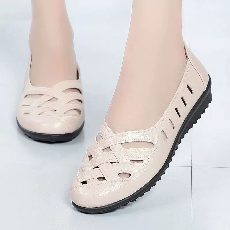 Мягкая кожа Мягкая подошва обувь мамы плоская подошва износостойкая водонепроницаемая обувь с бантом