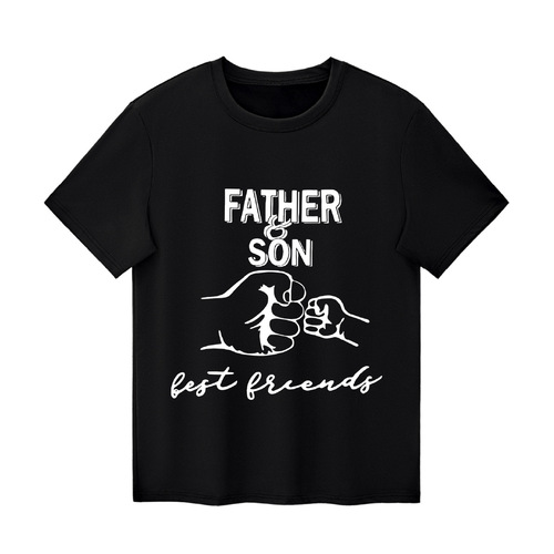 DZ Western and European Boys' Short Sleeve T-Shirt Letter Print Summer New Casual Round Neck Children's Clothing Soft and Comfortable Top