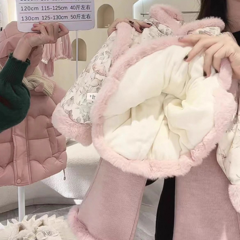 Niñas han trajes de Año Nuevo 2026 niños invierno bebé aniversario de Año Nuevo chino dos piezas set Tang trajes