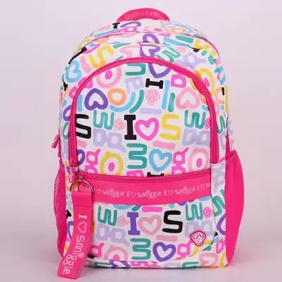 Smiggle grande kt Stickie caricatura de dos hombros descompresión mochila de gran capacidad para hombres y mujeres estudiantes de primaria mochila para niños