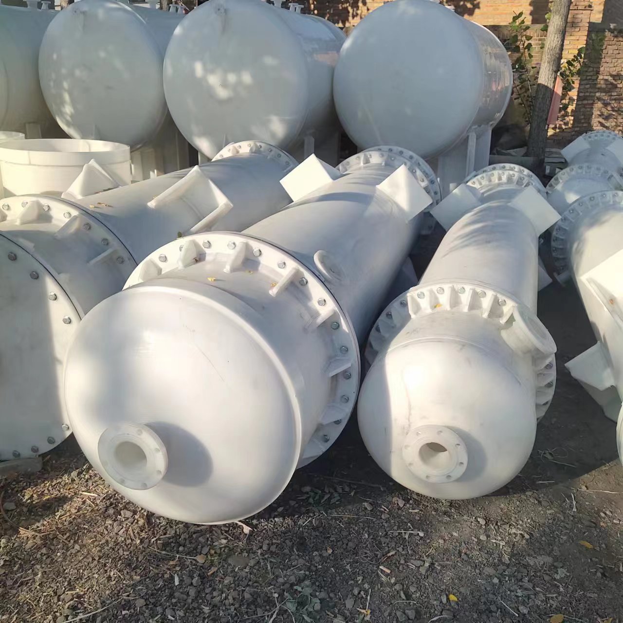 加工定制石墨改性PP冷凝器 PP石墨浆膜吸收 二手石墨冷凝器