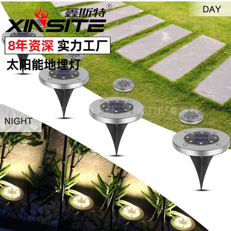 LED lamp solar-powered for cemetery