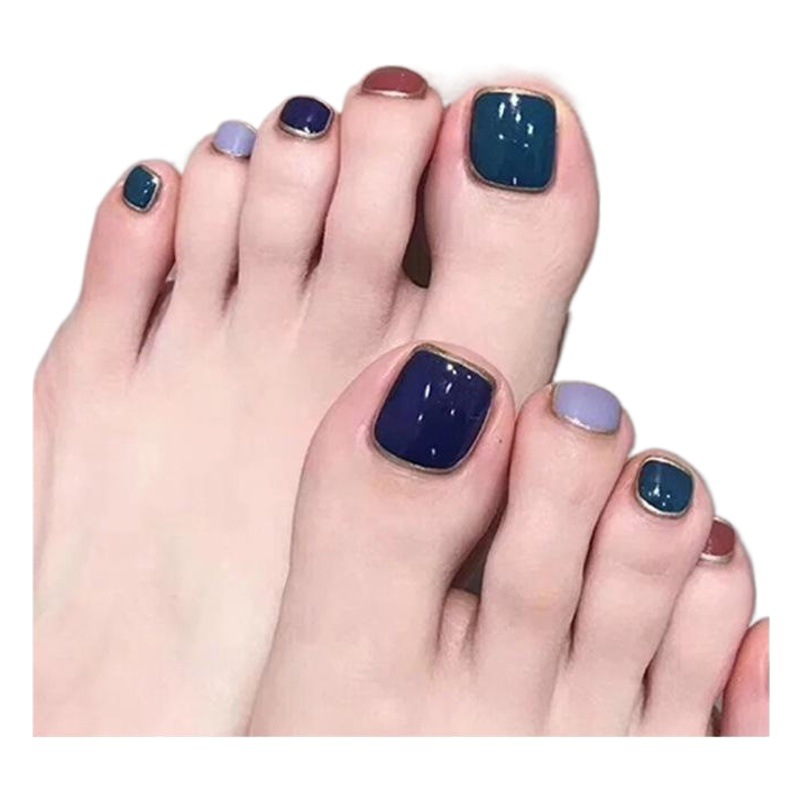 Venta caliente transfronteriza pieza de uñas dedo del pie de uñas parche de uñas falso 500 piezas pieza de uñas de color natural fábrica al por mayor