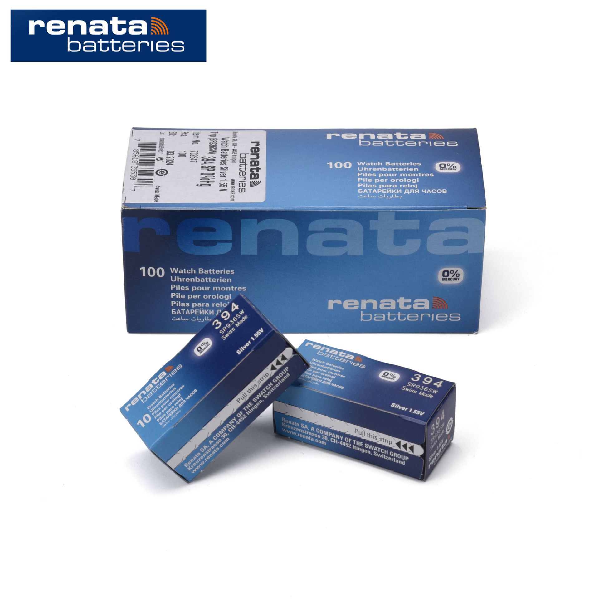 原装renata瑞士394/SR936SW手表电池 适配  精工VK系列机芯
