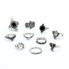 Retro accessory, set, ring, European style, with gem