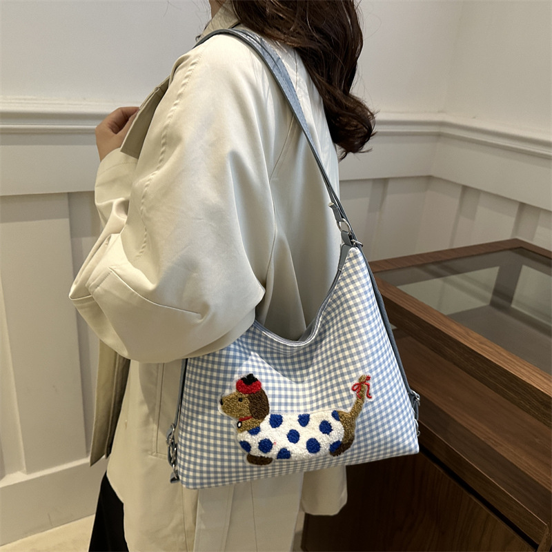 Casual bolso para perros bolsas de lápiz para mujeres 2024 nueva mochila de viaje ligera de un solo hombro bolso de gran capacidad mochila