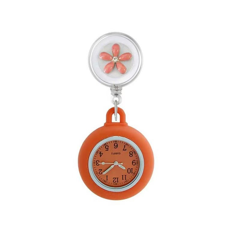 人気の伸縮式ナースウォッチ、装飾ウォッチ、漫画風のかわいい夜光ウォッチ、女性用学生試験用懐中時計