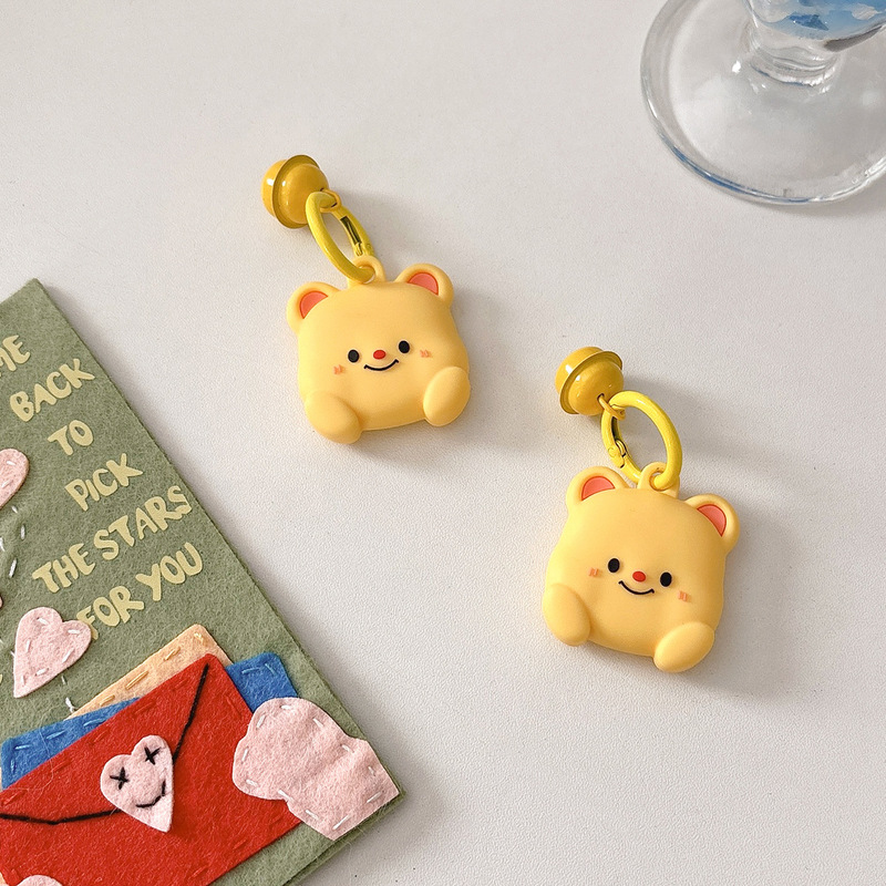 かわいい iPhone Apple トラッカー保護カバー Airtag 紛失防止デバイス収納ボックス漫画シリコンソフトケースに適しています|undefined
