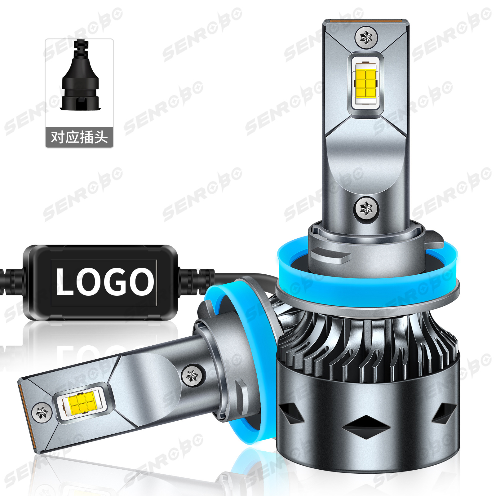 Faros LED de coche transfronterizos H7 H1 H11 Super brillante H4 faros de coche modificados 9005 9006 image 10