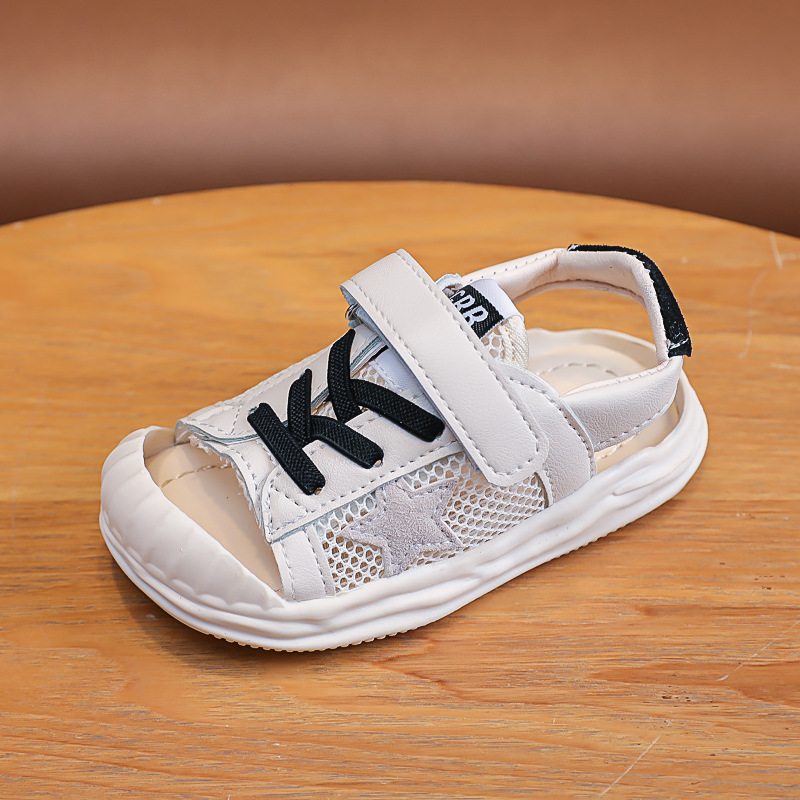 Sandalias para niños 2025, verano, punta cerrada, informales, para playa, suela suave, antideslizantes, ligeras, para niños y niñas