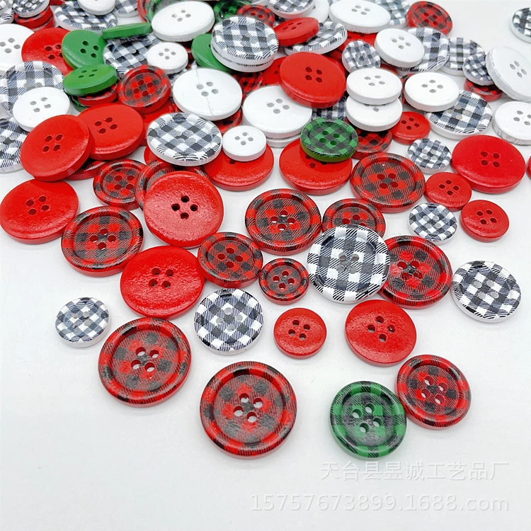 Цветная клетчатая пряжка с тонким краем, Детский свитер, швейная декоративная пряжка, Рождественские декоративные украшения, аксессуары для рисования ручной работы