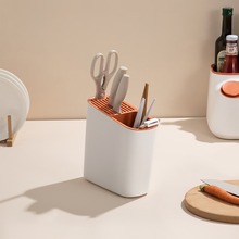 斜面筷子筒刀架多功能一体厨房用品收纳置物架可沥水立式刀架批发