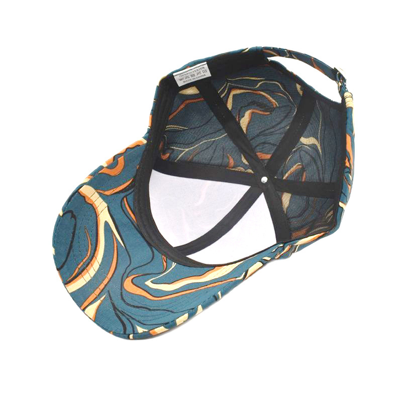Unisex Fashion Swirl Pattern Printing Curved Eaves Baseball Cap display picture 8