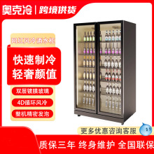 啤酒展示柜酒水冷藏柜商用四门冰柜三门冰箱饮料柜双开门网红酒柜