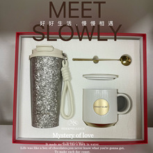 礼物实用套装商务高档纯钛保温杯马克杯礼盒装水杯节日伴手礼刻字