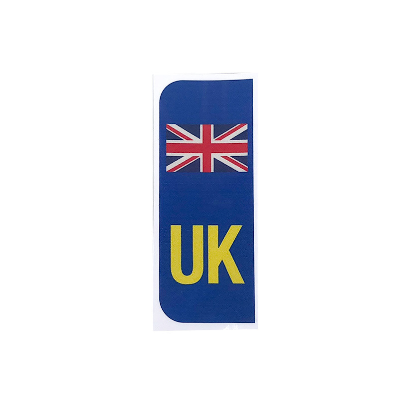 Pegatinas de matrícula del Reino Unido autoadhesivas Etiqueta de coche directa de fábrica pegatinas de coche creativas personalizadas británicas
