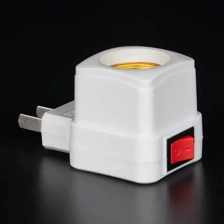 LED universales alargadas lámpara adaptador enchufe enchufe de lámpara con interruptor creativo enchufe E27 tornillo