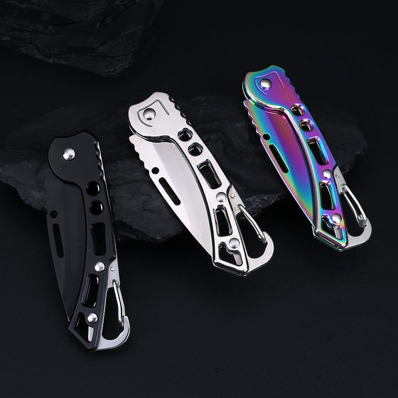 Cross-border e-commerce explosions magic folding knife stainless steel portable portable key chain pendant multi-functional knife