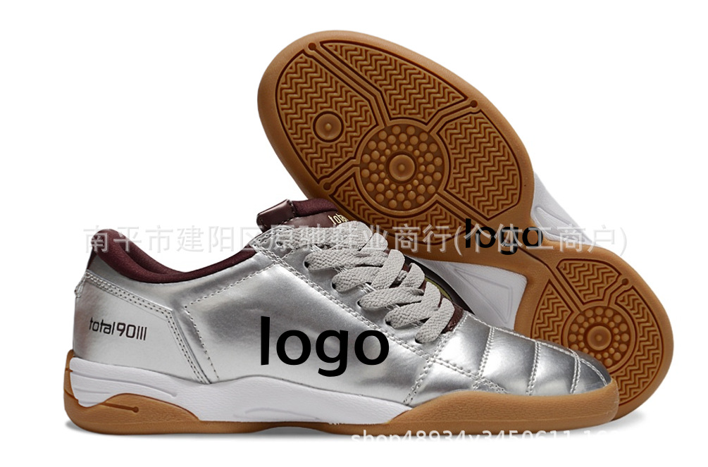 Fábrica de Putian al por mayor T90 serie interior MD fondo plano zapatos de fútbol de fondo bajo entrenamiento césped interior y exterior
