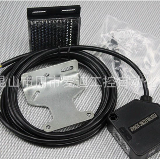 Обычная Обработка Черный квадрат лазерный фотоэлектрический переключатель диффузное зеркало отражения противоположного типа фотоэлектрический датчик переключателя