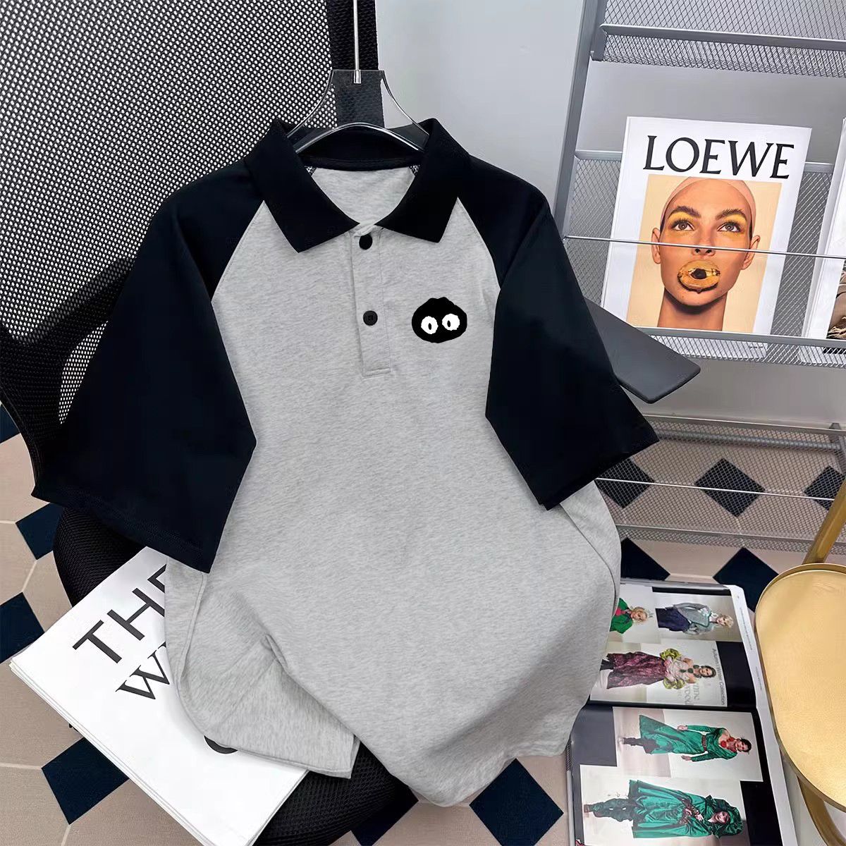 Trendy pure cotton polo shirts for girls aged 8-15, made by Zhongda children.