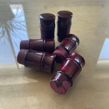 轴头木质实木竹节轴头手工装裱书画装裱材料装裱字画