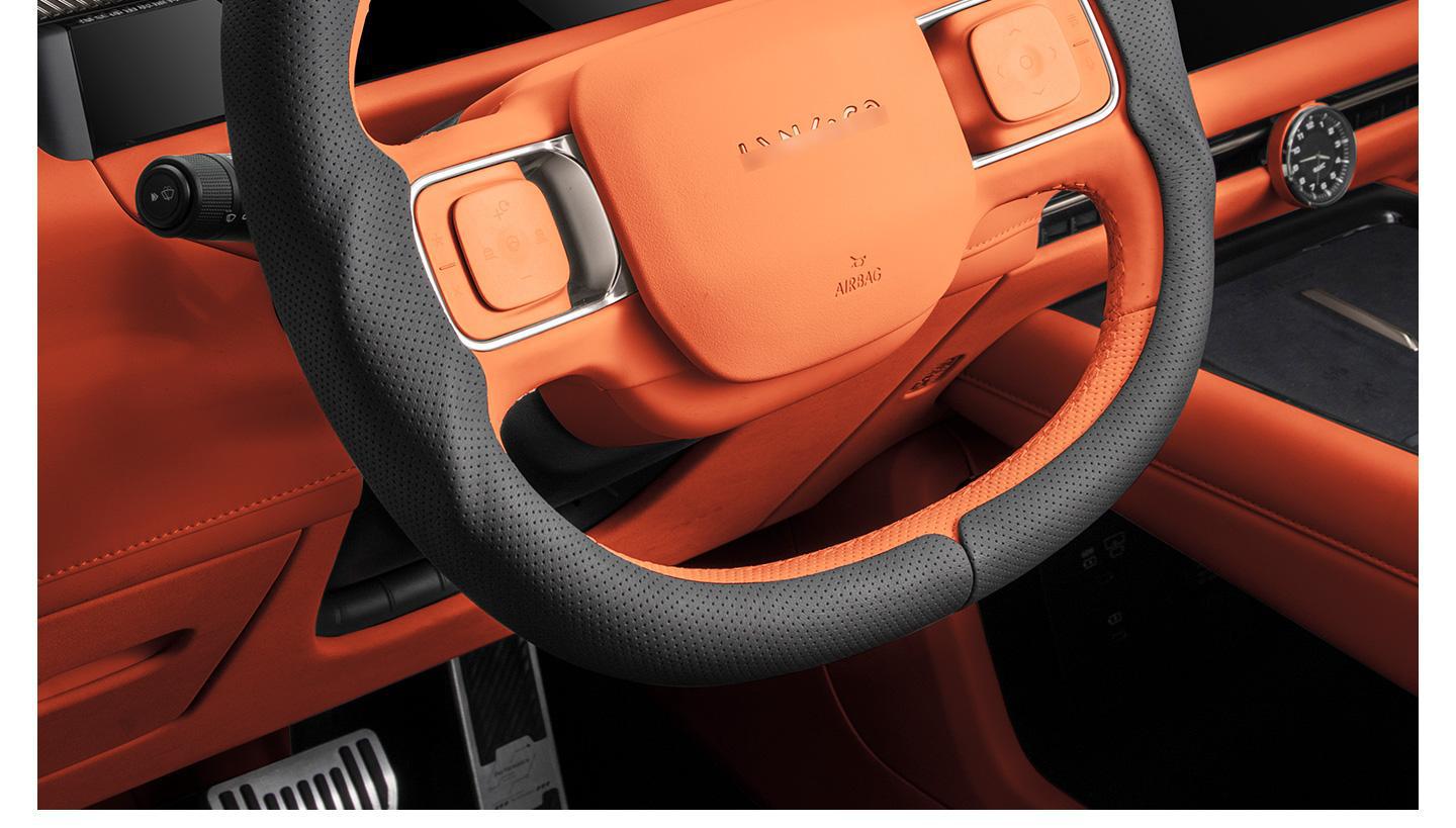Suitable for Lynk & Co 900 Special Car Model, Three-Section Full-Cover Steering Wheel Cover, Car Handle Cover, Universal Accessory for All Seasons