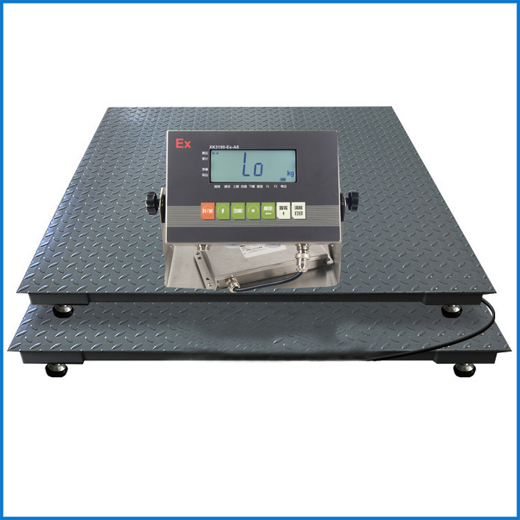 防爆电子地磅1-3吨石油化工厂称重电子地磅1.2*1.2m本安型防爆秤