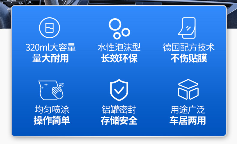 Wesley anti-fogging agent car windshield car window car glass car front glass long-term interior anti-fogging