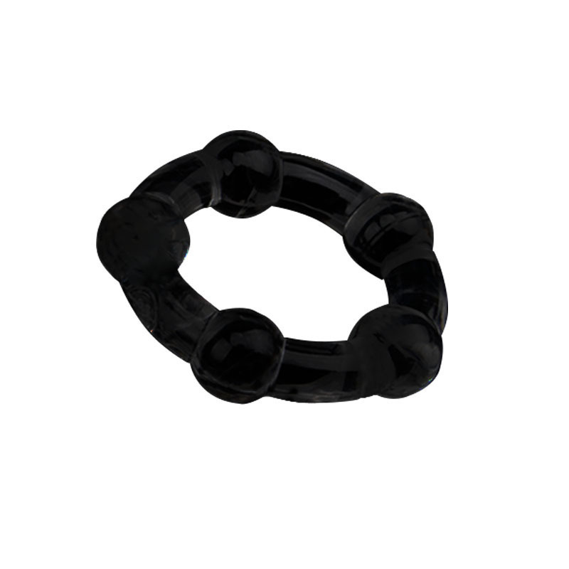 Bead Lock Penis Ring with Crystal Beads, Manual Delay Ring, Single Pack — detail image 5