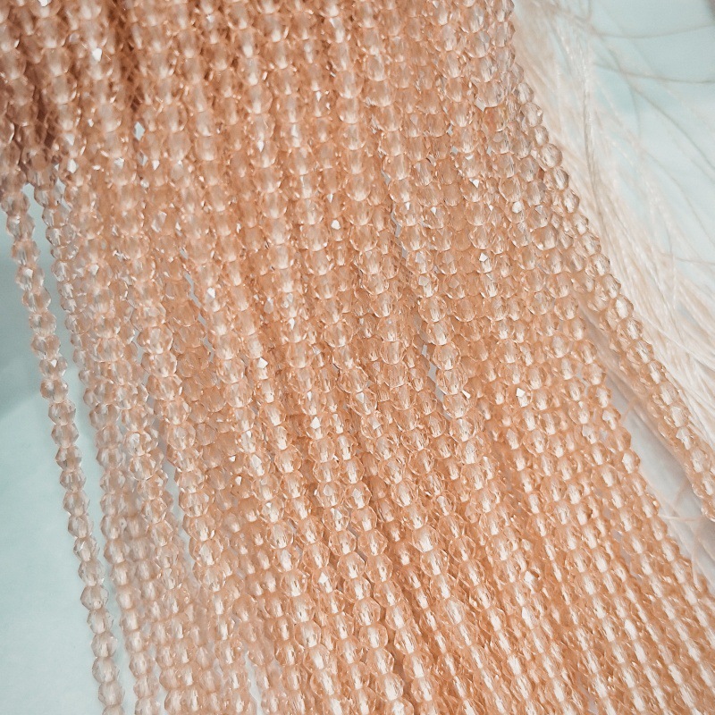Hilo de algodón aguja súper pequeña Perla de cristal encadenada cuentas vidriadas DIY accesorios de ropa hechos a mano pulsera collar cuentas dispersas accesorios