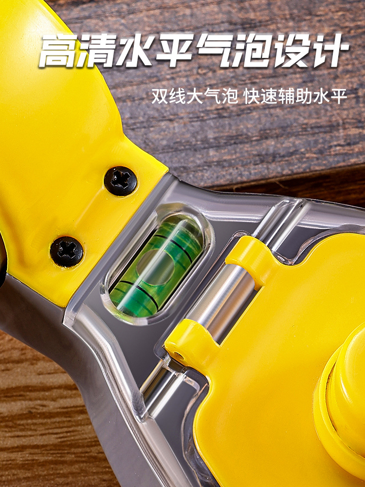 墨斗木工墨斗工地放线木工手摇木斗水平仪弹线耐摔画