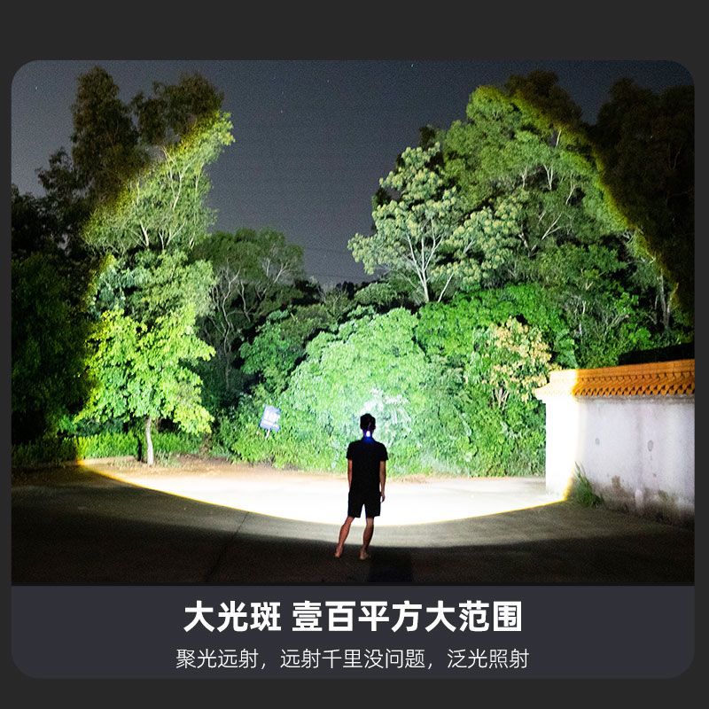 【Free Shipping】Laser High Light Flashlight Rechargeable Mini Ultra…
