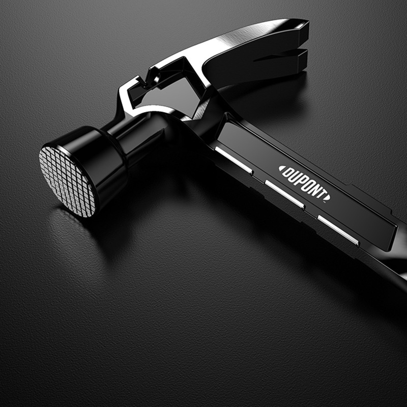 杜邦一体通心羊角锤双向拔钉木工淬火小铁锤工具一体锻造合金锤子