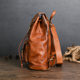 Ancient Chaoke Handmade Color Plaster Bark Backpack Casual Travel Genuine Leather Backpack 14 Inch Laptop Bag