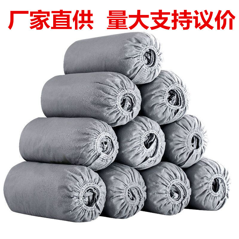 plus size disposable shoe covers wholesale indoor thickened wear-resistant non-woven dustproof computer room student adult children foot covers