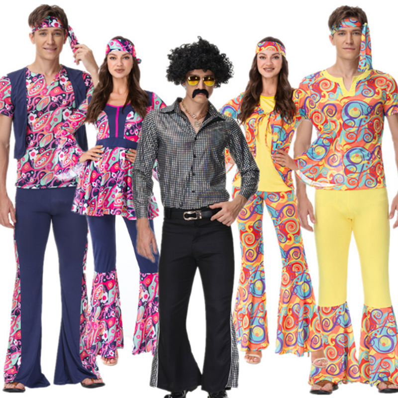 Halloween retro 70 s costume European and American disco bar nightclub party stage costume wholesale