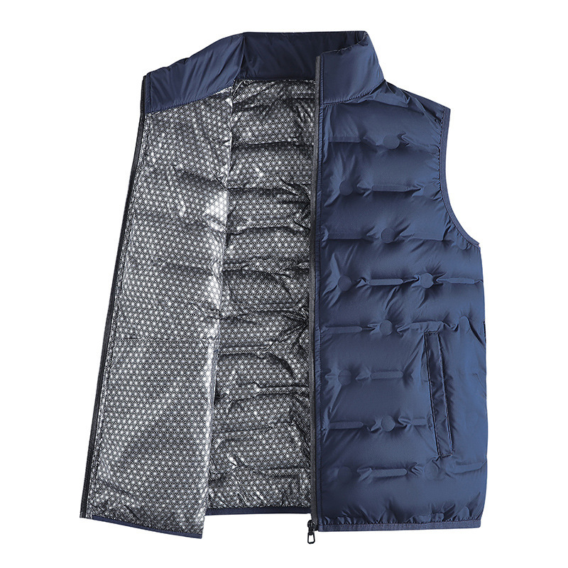 90 White Duck down Graphene Vest for Men and Women in Autumn and Winter New Style Waistcoat Outer Wear Warm Vest
