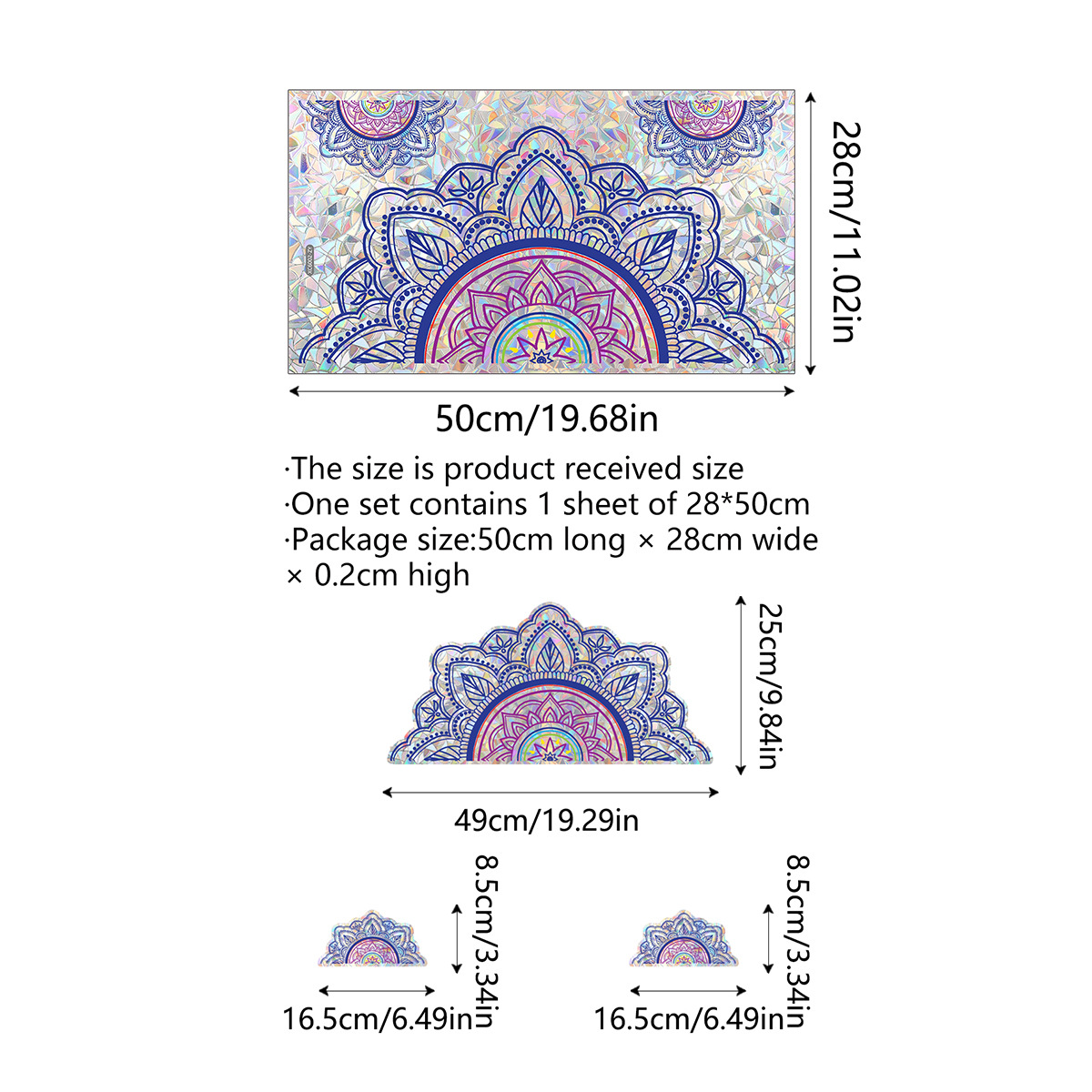 Cute Pastoral Rainbow Flower Plastic Wall Sticker Wall Art display picture 27