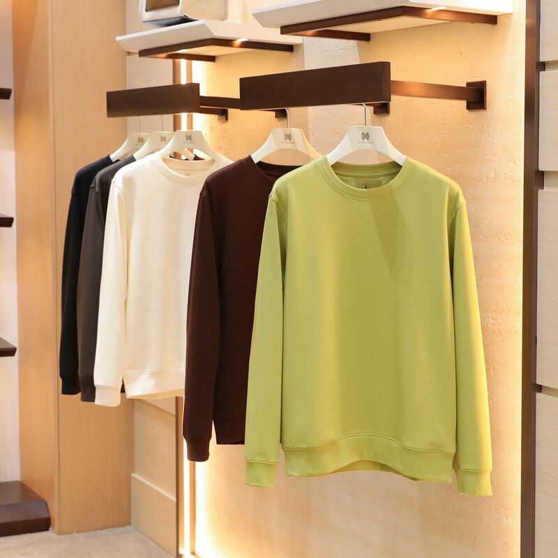 Italian Accessible Luxury Autumn and Winter New Men's Outdoor Layered Long-Sleeved T-Shirt Modal Wool Blend Sweatshirt Bottoming Shirt