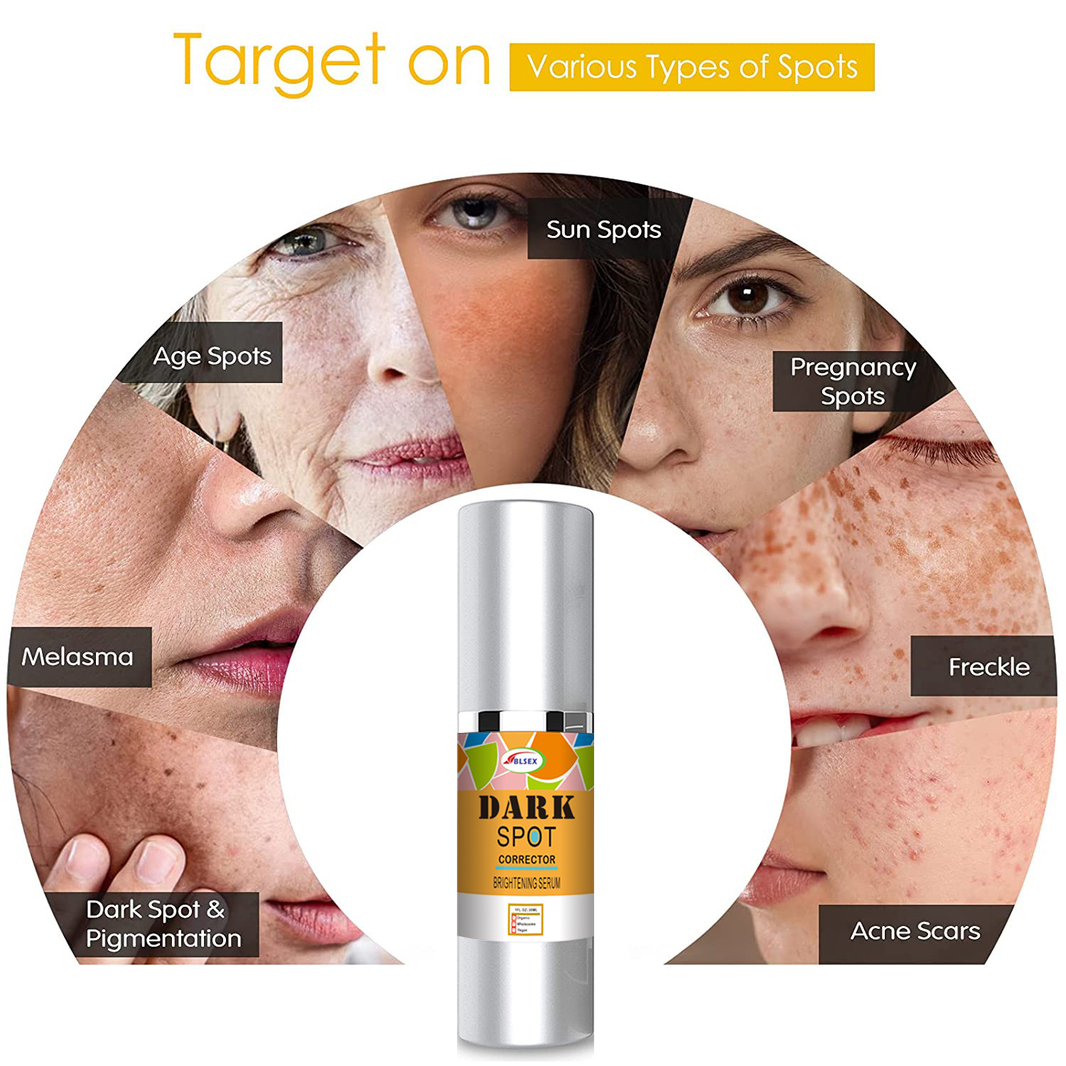 BLESEX Face essence Melanin Black Spot Skin Care Anti Freckle Serum 30ml_voghion.com