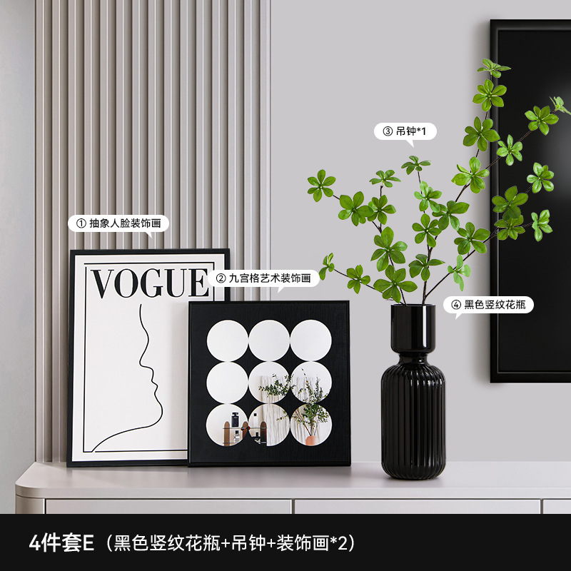 Entrar en el hogar decoración de puerta de entrada moderna alta sensación de sala de estar hogar escritorio TV comedor armario zapatos nicho decoración suave