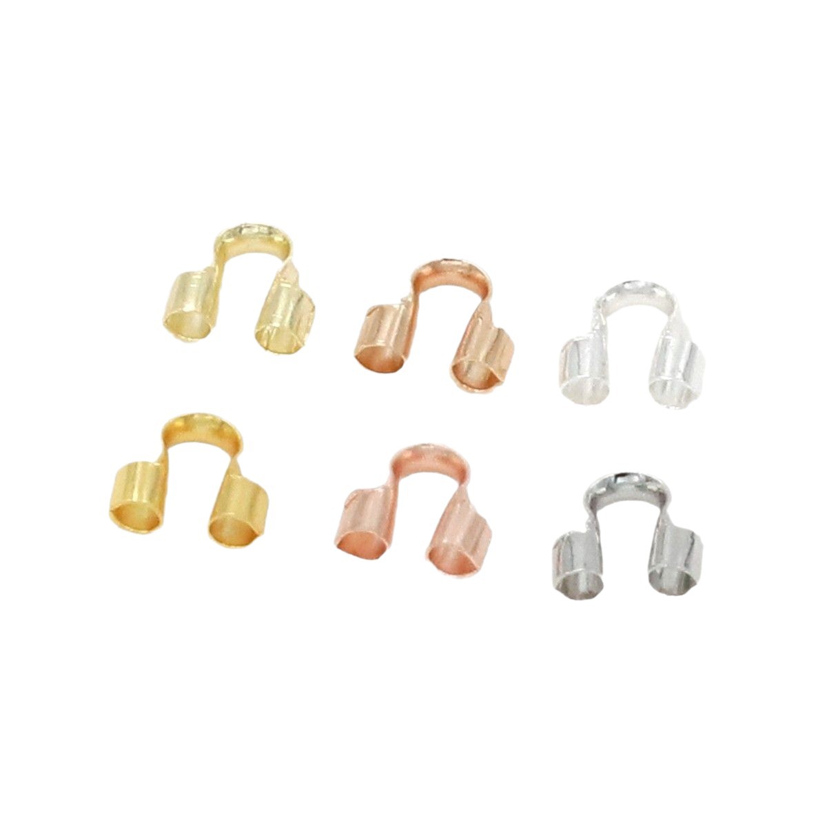 Clamp Buckle Plated with 18K True Gold Buckle U-Shaped Horseshoe Buckle Guard Line Coil Buckle Beaded Wire Fittings B62