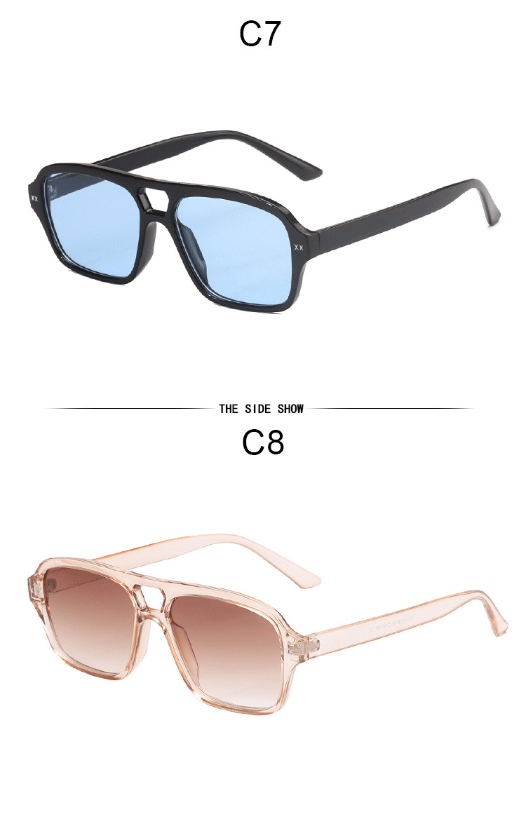 Casual Retro Gradient Color Ac Square Full Frame Women's Sunglasses display picture 2