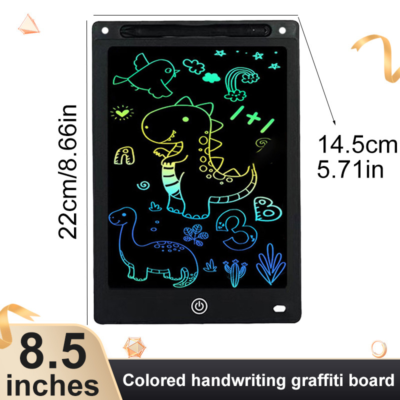 8.5 Pulgada LCD LCD tablero de escritura tablero de dibujo para niños graffiti tablero negro claro tablero electrónico de escritura a color