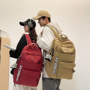 2024 new schoolbag female college student leisure travel backpack fashion brand large capacity multi-compartment middle school student backpack