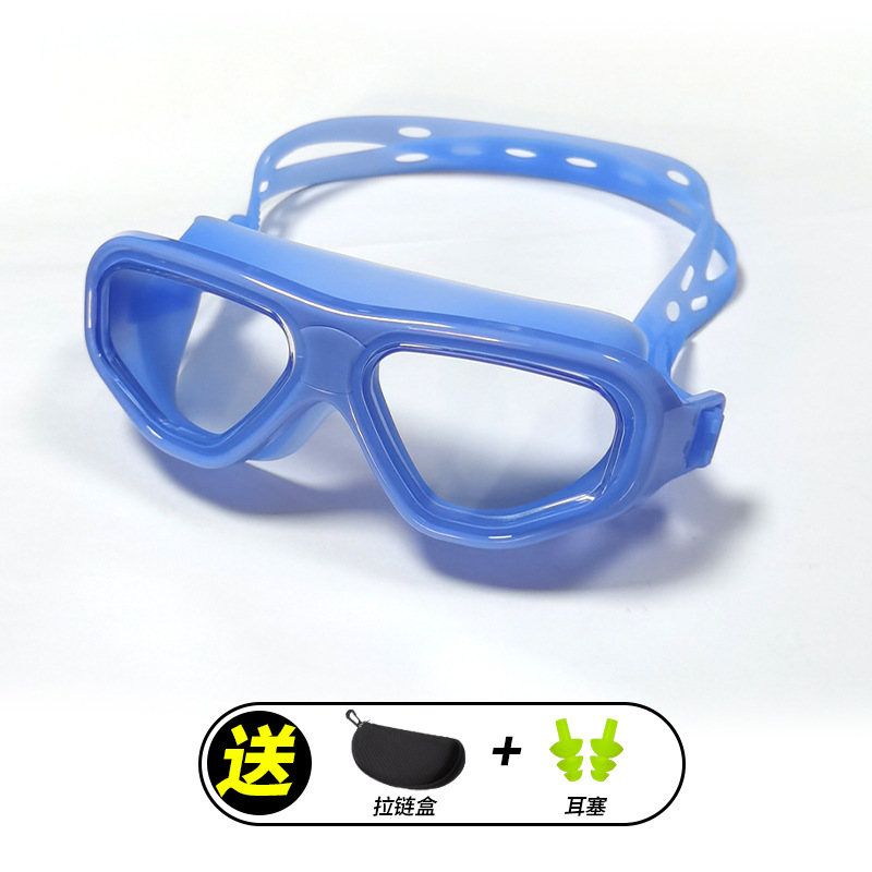 Set de Gafas de Natación Set de PC Impermeable Alta Definición para Natación en Exteriores