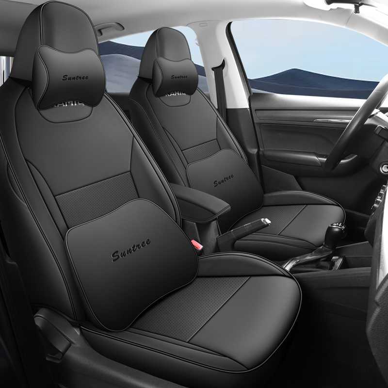 Skoda Kamiq Seat, Skoda Modelə uyğun (Original) oturacaq örtükləri - mysterious-black-memory-foam-edition-note-car-model-year-rear-row-half-cover